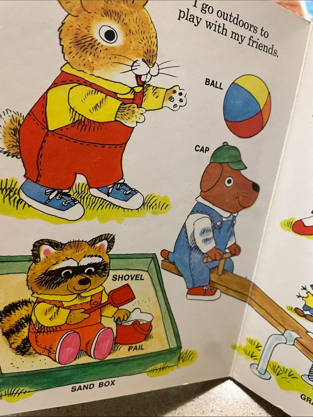Richard Scarry Early Words Board Book – Blue & Red